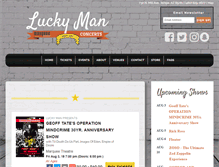 Tablet Screenshot of luckymanonline.com